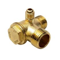 Conector De Válvula De Retenção De Rosca Macho De 20mm 16mm 10mm Liga De Zinco De 3 Portas Para