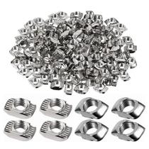 Conector Deslizante T-Nut M3 M4 M5 50pcs Para Perfil De Extrusão De Alumínio Série 20 2020 EU Conector Deslizante T-Nut M3 M4 M5 50pcs Para Perfil De Extrusão De Alumínio Série 20 2020 EU