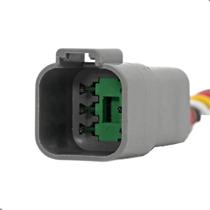 Conector Deutsch 6 Vias Macho Dt04-6p W6P Agricola Caminhão