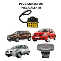Conector Do Pisca Alerta Renault Clio Duster Sandero 08 - 16 Conector Do Pisca Alerta Renault Clio Duster Sandero 08 - 16