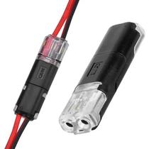 Conector Elétrico De Emenda Rápida De 2 Pinos, Terminal Crimpado Para Fiação De Carro LED 22-20AWG
