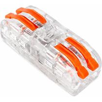 Conector eletrico emenda derivacao fios 2,5mm 32a pct 222 2x2 vias Conector eletrico emenda derivacao fios 2,5mm 32a pct 222 2x2 vias