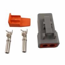 Conector Elétrico Fêmea 2 Vias Deutsch DTP06-2S - Cód.6751 Conector Elétrico Fêmea 2 Vias Deutsch DTP06-2S - Cód.6751