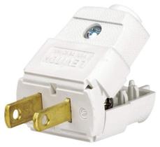 Conector elétrico Leviton 15A 125V NEMA 1-15P Straight Blade