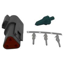 Conector Elétrico Macho 3 Vias Deutsch DT04-3P - Cód.7253