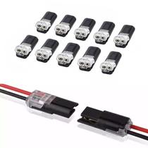 Conector ELNONE 10 Unidades Plug-in Duplo de 2 Pinos Conector ELNONE 10 Unidades Plug-in Duplo de 2 Pinos
