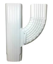 Conector em Y para calha e tubo de descida para extensão de calha pluvial (2x3 vertical, uma saída vertical) Conector em Y para calha e tubo de descida para extensão de calha pluvial (2x3 vertical, uma saída vertical)