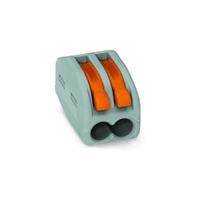 Conector Emenda 2 Polos 0.5-4mm Cinza WAGO