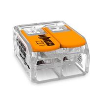 Conector Emenda 2P 41A 6mm 50PC Wago Conector Emenda 2P 41A 6mm 50PC Wago