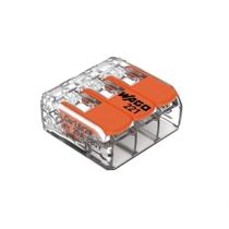 Conector Emenda Compacto Wago 221-413 - 3 Pólos Até 4mm² Conector Emenda Compacto Wago 221-413 - 3 Pólos Até 4mm²