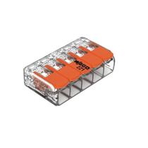 Conector Emenda Compacto Wago 221-413 - 5 Pólos Até 4mm²