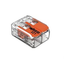 Conector Emenda Compacto Wago 221-612 - 2 Pólos Até 6mm²