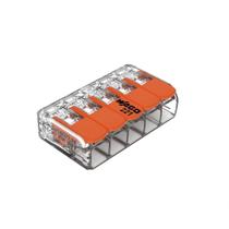 Conector Emenda Compacto Wago 221-615 - 5 Pólos Até 6mm² Conector Emenda Compacto Wago 221-615 - 5 Pólos Até 6mm²