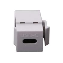Conector Emenda Fêmea Keystone Usb Tipo-C 2.0 Transferidor Conector Emenda Fêmea Keystone Usb Tipo-C 2.0 Transferidor
