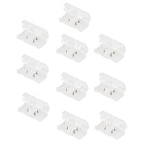 Conector Emenda Fita de LED Kit 10 unidades Decoraçao Casa Loja Iluminaçao Residencial Comercial Ambiente Interno Externo