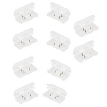 Conector Emenda Fita de LED Kit 10 unidades Iluminaçao Ambiente Residencial Empresarial Decoraçao Loja Casa Interno Externo Conector Emenda Fita de LED Kit 10 unidades Iluminaçao Ambiente Residencial Empresarial Decoraçao Loja Casa Interno Externo