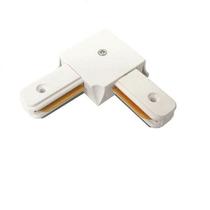 Conector Emenda L para Trilho Eletrificado Branco Conector Emenda L para Trilho Eletrificado Branco