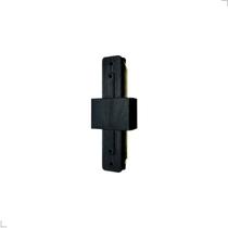 Conector Emenda Modelo I Reto Para Trilhos De Sobrepor Branco/Preto Luminatti