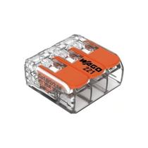 Conector Emenda Para Fios 41A 450V 3 Entradas 6mm WAGO
