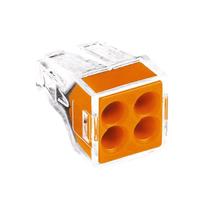 Conector Emenda Tetrapolar 773-104 Transparente 4 Peças Wago Conector Emenda Tetrapolar 773-104 Transparente 4 Peças Wago