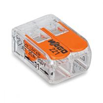 Conector Emenda Wago 2Polo 4Mm 221-412 - Kit C/100