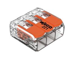 Conector Emenda Wago 3P 32A 221-413 C/4Pcs