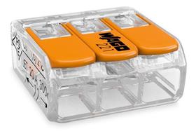 Conector Emenda Wago De 3 Vias 5mm 221-415 Incolor - 4 Unidades Conector Emenda Wago De 3 Vias 5mm 221-415 Incolor - 4 Unidades