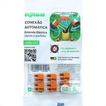 Conector Emenda Wago Flow 2Polo 4Mm Com 6Pecas 412 Conector Emenda Wago Flow 2Polo 4Mm Com 6Pecas 412
