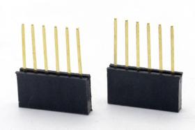 Conector Empilhável Compatível com Arduino 6 vias PRT-09279 - Pacote com 2 unidades
