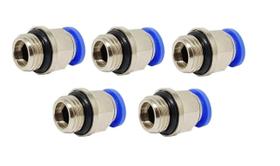 Conector Engate Rápido Macho Para Tubo Pu 6mm X 1/4bsp - 5pç