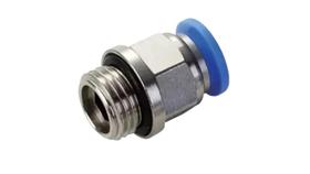Conector Engate Rápido Tubo Pu 8mm X Rosca 1/2 Bsp - (4-pçs)