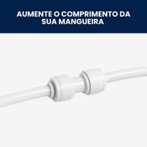 Conector Engate Rápido União Emenda para Mangueira 1/4 Conector Engate Rápido União Emenda para Mangueira 1/4