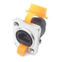 Conector Ethercon Rj45 Painel Led Ip65 Rede Fêmea Duplo