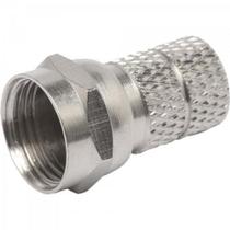 Conector F de Rosca RG6 Cromado MXT Conector F de Rosca RG6 Cromado MXT