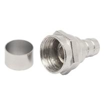 Conector F Rg 59 Com Anel Corpo Longo Storm 100 Unidades
