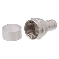 Conector f rg-59 com anel - pc / 100 Conector f rg-59 com anel - pc / 100