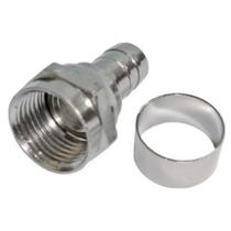 Conector F Rg 6 Com Anel Storm 100 Unidades Conector F Rg 6 Com Anel Storm 100 Unidades