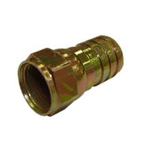 Conector F RG6 Proeletronic CRIMP CNF60005