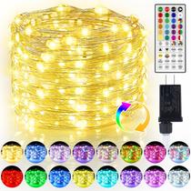 Conector Fairy Lights OMIKA de 50 pés, 25 cores, 14 modos RGB+branco quente
