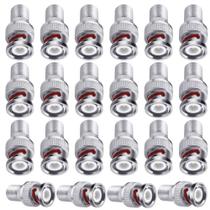 Conector Fanbalunke F para BNC 22 Peças 75 Ohm RG6 RG59 Conector Fanbalunke F para BNC 22 Peças 75 Ohm RG6 RG59