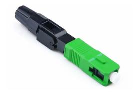 Conector Fast Sc Apc Óptico Fibra Ftth Rápido Verde Com 10