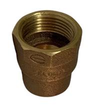 Conector Femea de Cobre Bronze 42mm x 1.1/2" Sem Anel Eluma
