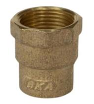 Conector Femea de Cobre Latão 28mm x 1" Sem Anel BKA