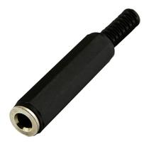Conector femea jack j2 stereo plástico - pc / 10