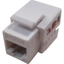 Conector Femea Keystone Cat06 Branco - Kit C/10 Unidades Conector Femea Keystone Cat06 Branco - Kit C/10 Unidades