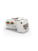 Conector Fêmea Keystone RJ45 Cat.6 Branco Conector Fêmea Keystone RJ45 Cat.6 Branco