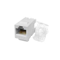 Conector Fêmea Keystone RJ45 Cat6 Branco - Pier Telecom