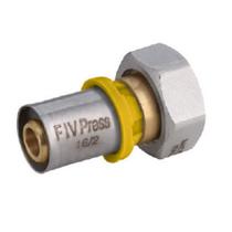 Conector Fêmea Móvel para Gás 32mm X 1" - Prensar Emmeti