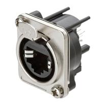 Conector Femea Rj-45 Metalico Para Painel Tebera Conector Femea Rj-45 Metalico Para Painel Tebera