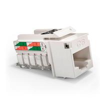 Conector Fêmea RJ45 Cat 6 - Keystone - Jack - Furukawa Soho Plus - Branco - 35050424 Conector Fêmea RJ45 Cat 6 - Keystone - Jack - Furukawa Soho Plus - Branco - 35050424